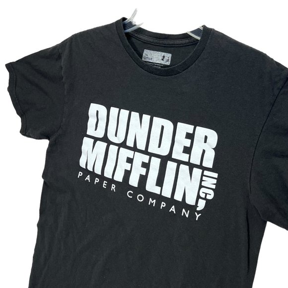 The Office Dunder Mifflin Paper Company T-Shirt Men's M Black Short Sleeve - Picture 4 of 8
